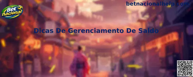 Dicas De Gerenciamento De Saldo