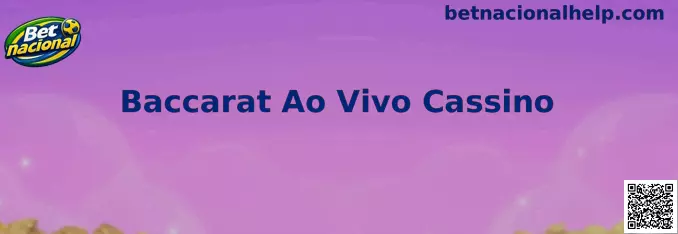 Baccarat Ao Vivo Cassino Betnacional