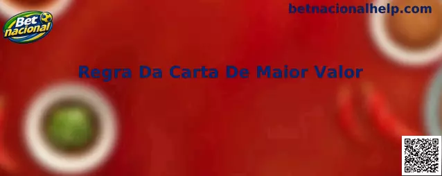 Regra Da Carta De Maior Valor Betnacional