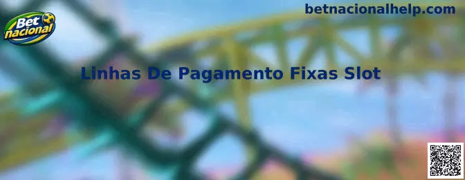 Linhas De Pagamento Fixas Slot